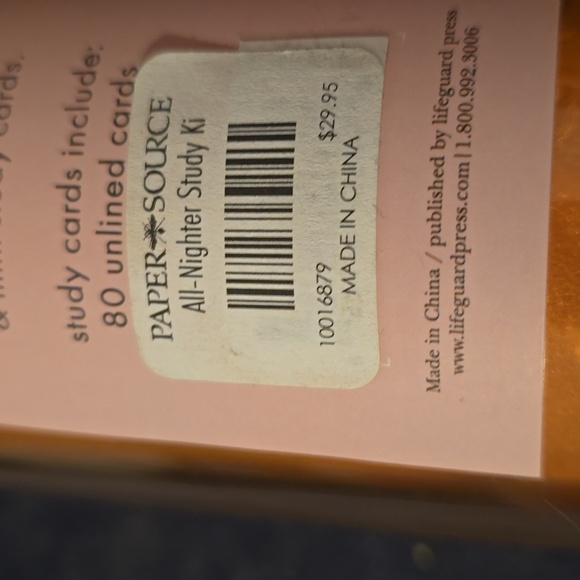 ❤️BUY 2 GET 1 FREE  Kate Spade All-Nighter Study Kit & Tumbler, Retail $29.99 - Picture 10 of 12